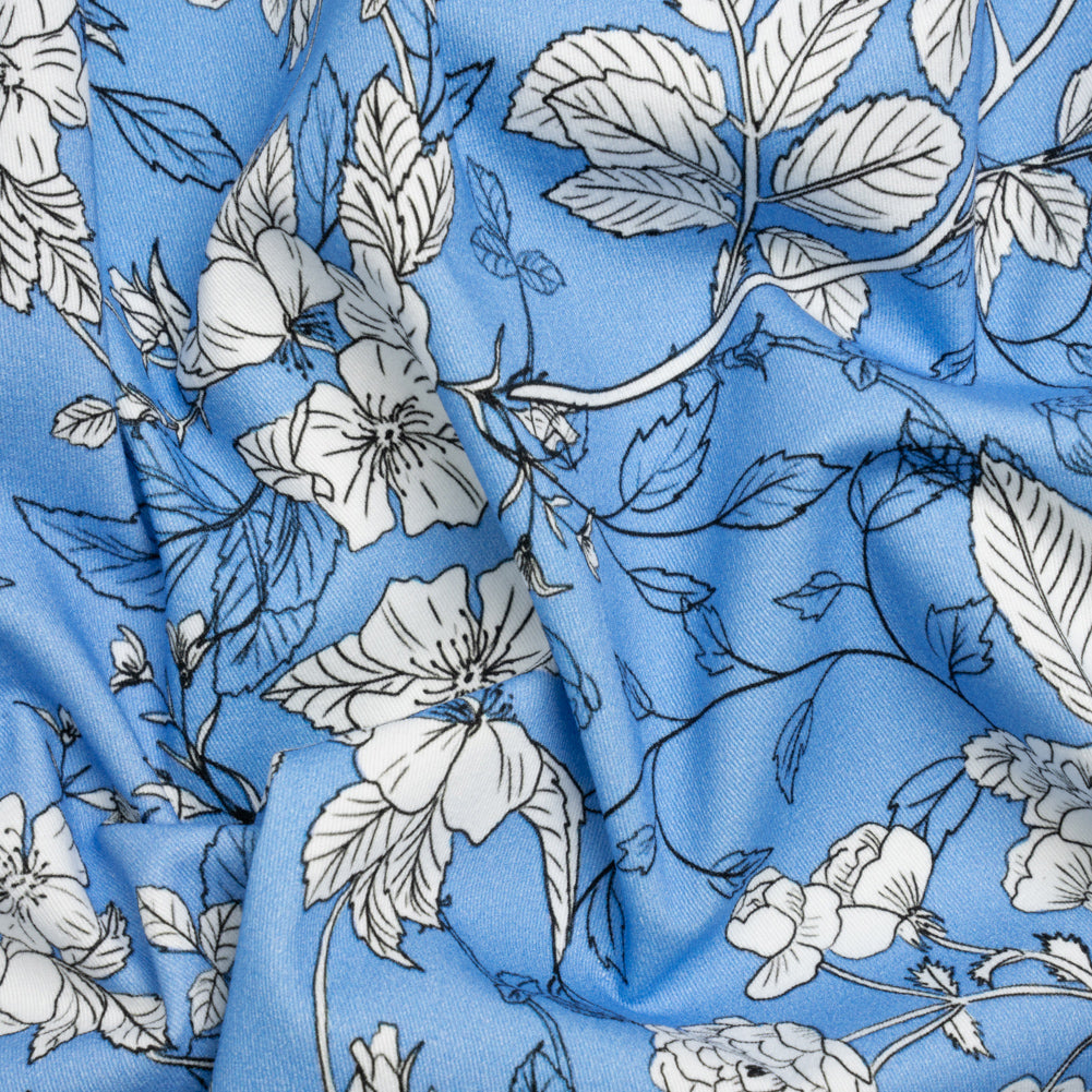 Mood Exclusive Nothin' But Blue Skies Stretch Brushed Cotton Twill Mood Exclusive Nothin' But Blue Skies Stretch Brushed Cotton Twill