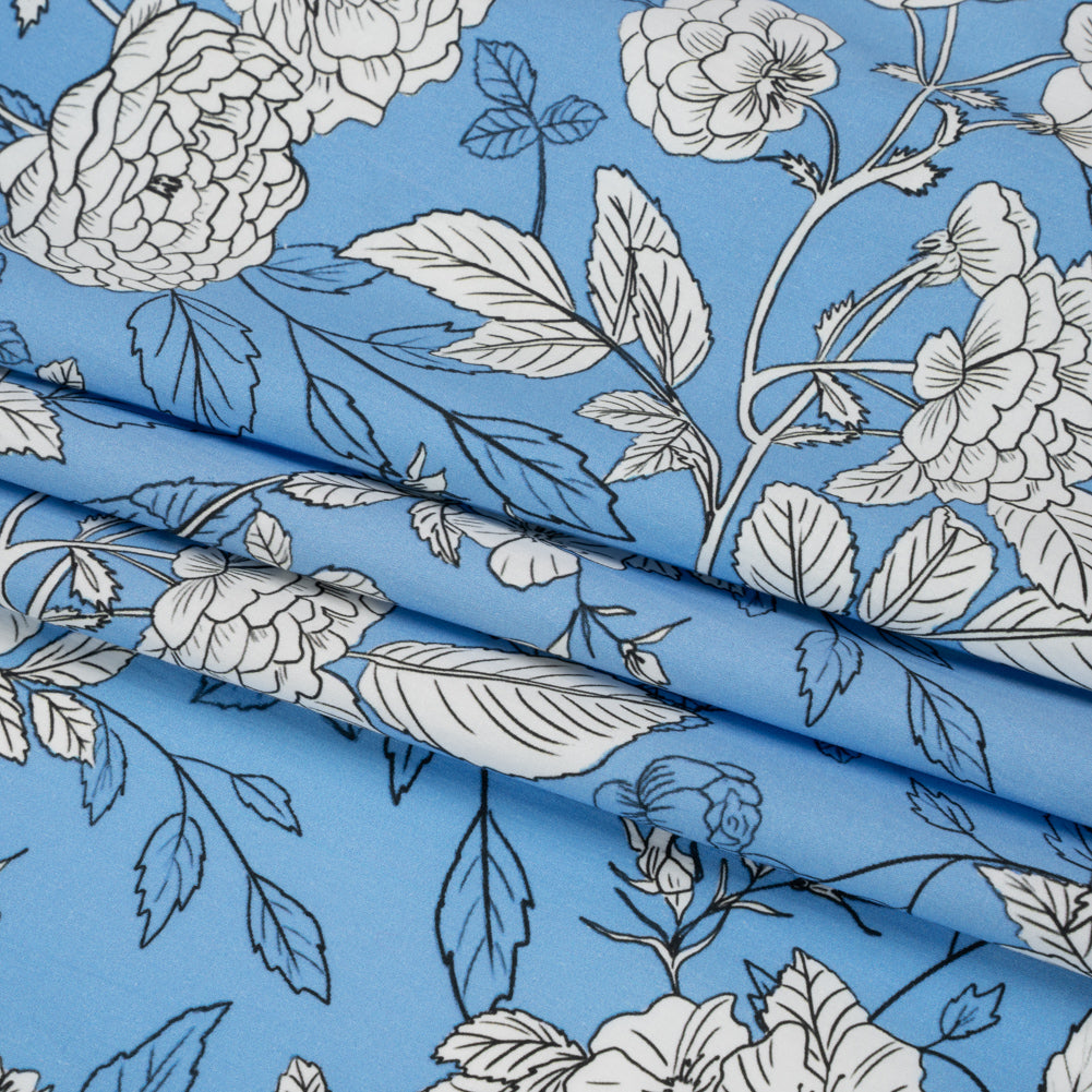 Mood Exclusive Budding Peonies Cotton Poplin Folded Mood Exclusive Budding Peonies Cotton Poplin Folded