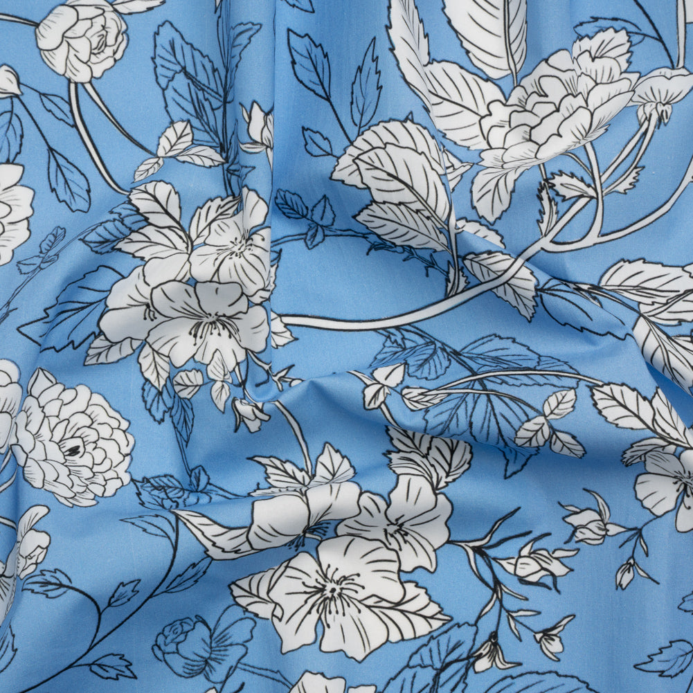 Mood Exclusive Budding Peonies Cotton Poplin Mood Exclusive Budding Peonies Cotton Poplin