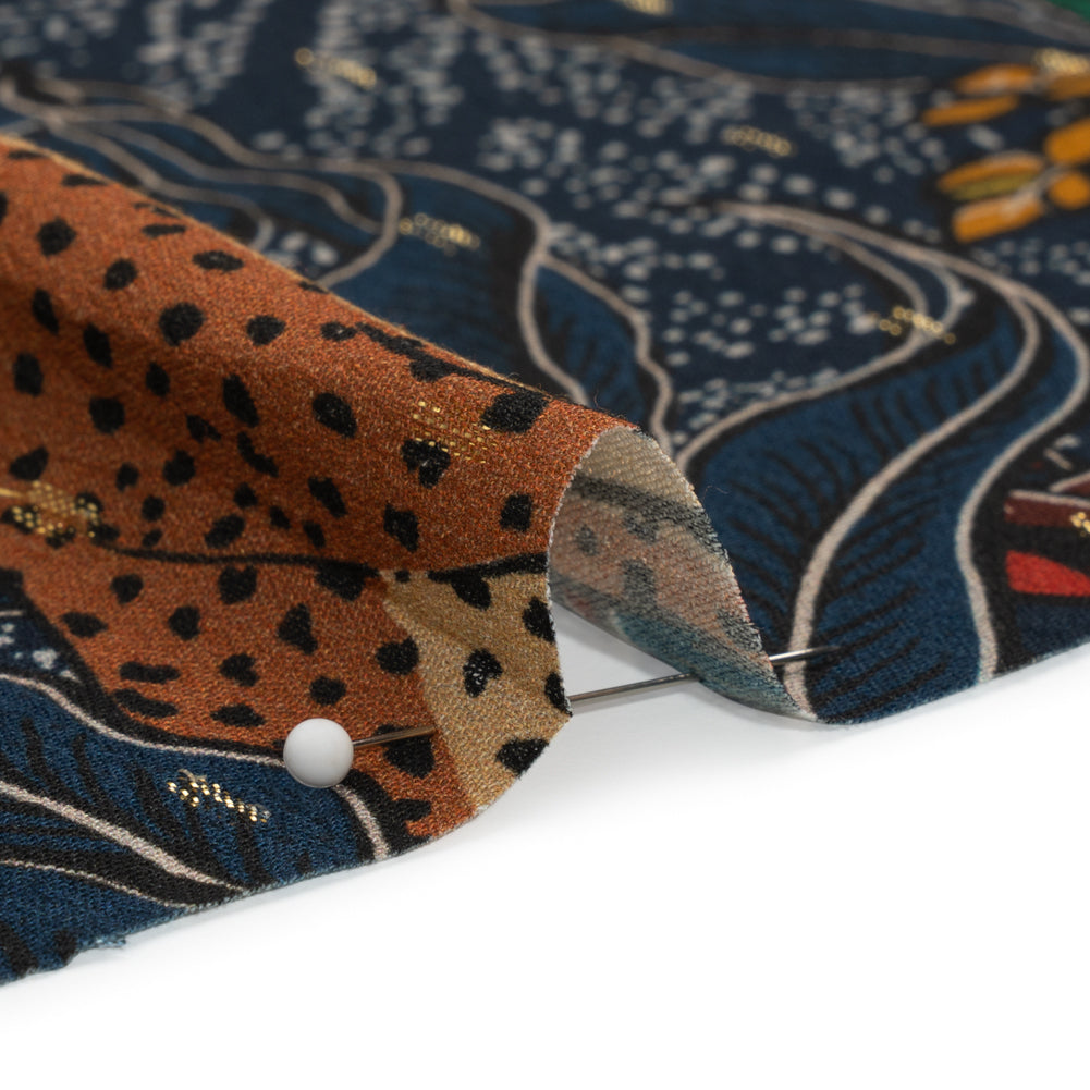 Mood Exclusive Poised to Pounce Metallic Dotted Crinkled Viscose Crepe Folded Mood Exclusive Poised to Pounce Metallic Dotted Crinkled Viscose Crepe Folded