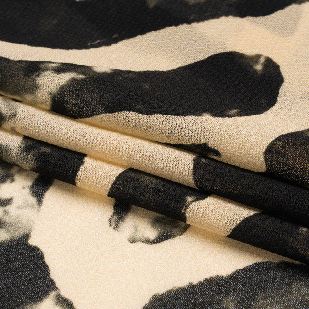 Mood Exclusive Black Mozambique Maze Viscose Georgette Full Mood Exclusive Black Mozambique Maze Viscose Georgette Full