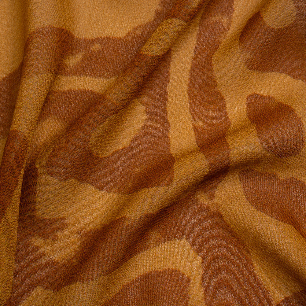 Mood Exclusive Brown Mozambique Maze Viscose Georgette Mood Exclusive Brown Mozambique Maze Viscose Georgette