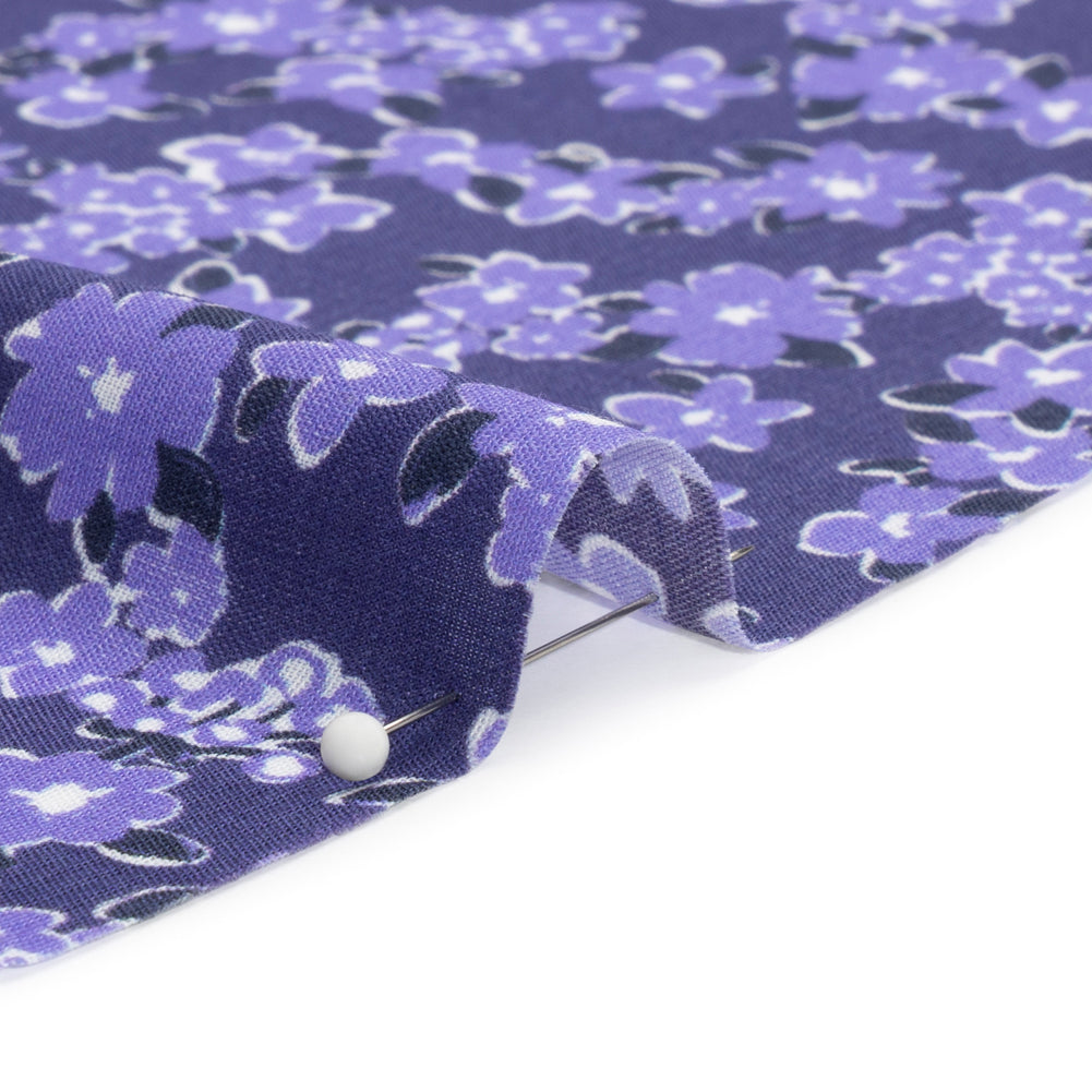 Sustainable Viscose Woven Print - Purple Floral - Mood Exclusive Fields at Moher Detail Sustainable Viscose Woven Print - Purple Floral - Mood Exclusive Fields at Moher Detail