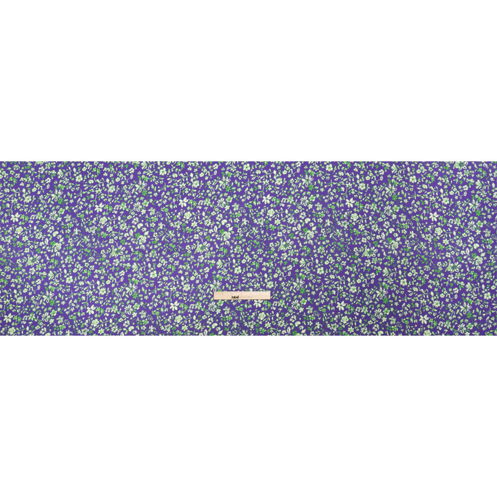 Sustainable Viscose Woven Print - Green and Purple Floral - Mood Exclusive Wicked Wildflowers Full Sustainable Viscose Woven Print - Green and Purple Floral - Mood Exclusive Wicked Wildflowers Full