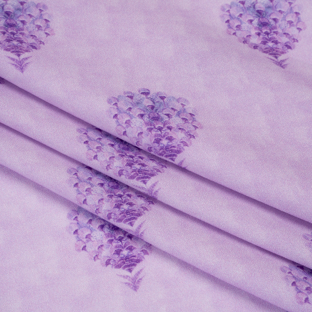 Mood Exclusive Lavender Topiary Lane Viscose Crepe - Folded Mood Exclusive Lavender Topiary Lane Viscose Crepe - Folded