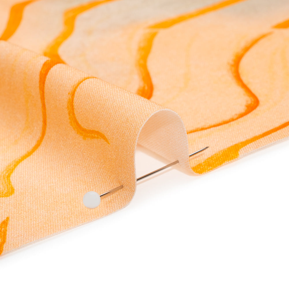 Mood Exclusive Creamsicle Water Works Stretch Sustainable Rayon Batiste Folded Mood Exclusive Creamsicle Water Works Stretch Sustainable Rayon Batiste Folded