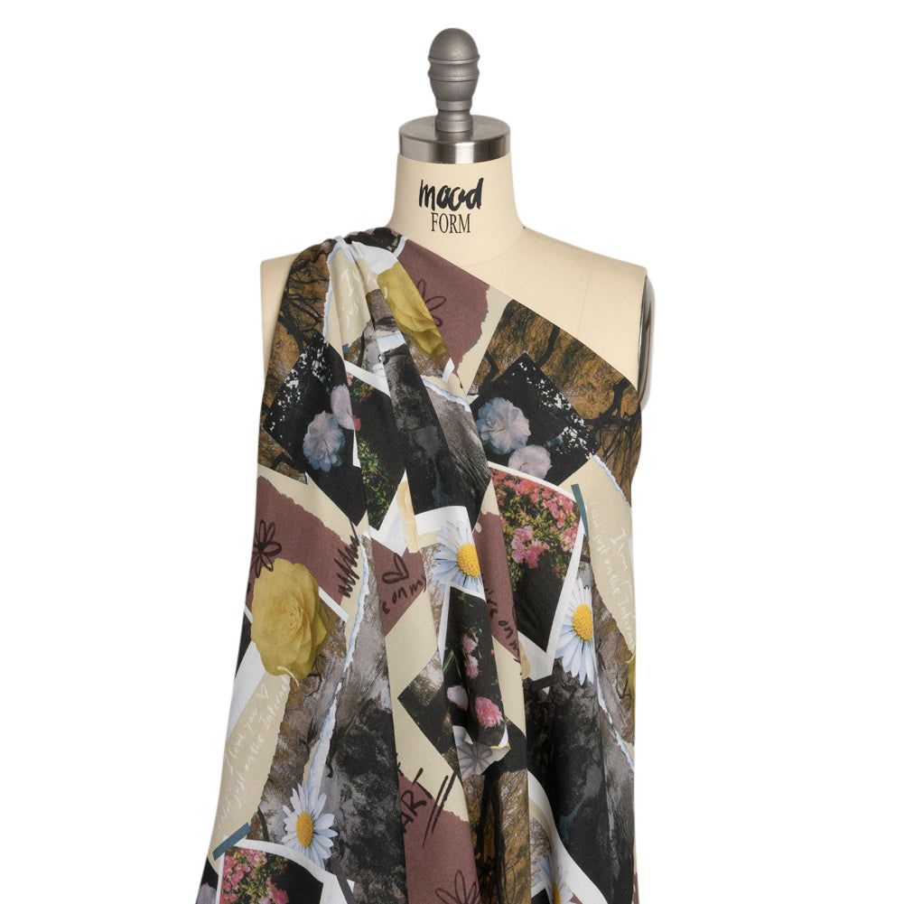 Sustainable Viscose Crepe Print - Mauve and Beige Photo Scrapbook - Mood Exclusive Sincerely Yours Drape Sustainable Viscose Crepe Print - Mauve and Beige Photo Scrapbook - Mood Exclusive Sincerely Yours Drape