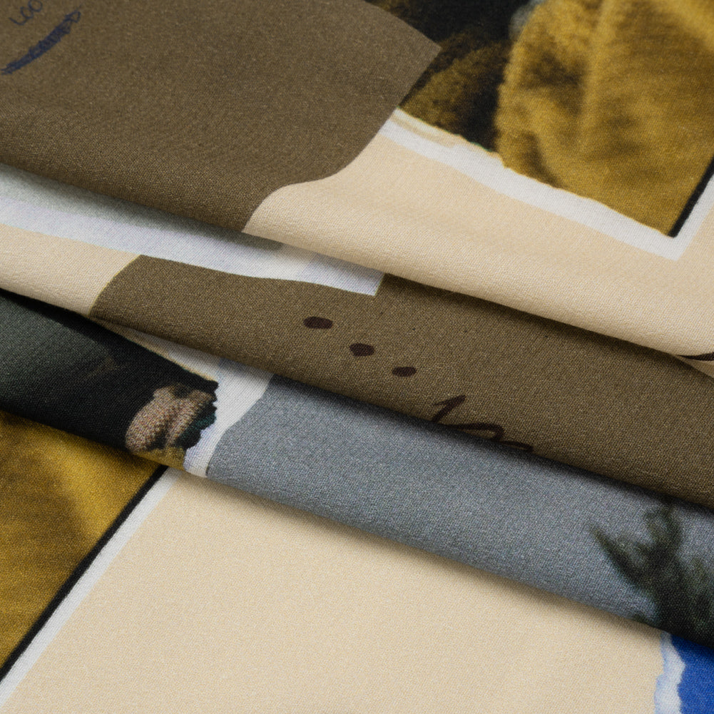 Sustainable Viscose Crepe Print - Beige Scrapbook Notes - Mood Exclusive Always Forward Full Sustainable Viscose Crepe Print - Beige Scrapbook Notes - Mood Exclusive Always Forward Full