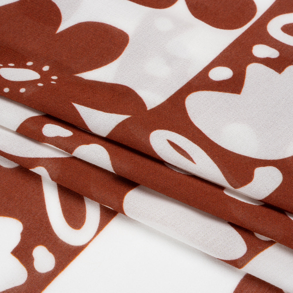 Mood Exclusive Rust Dreams and Doodles Viscose Georgette Full Mood Exclusive Rust Dreams and Doodles Viscose Georgette Full