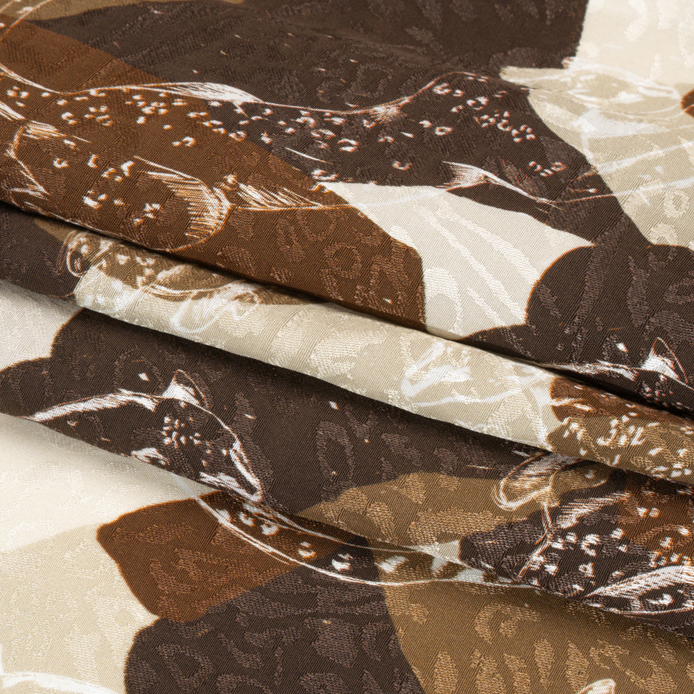 Mood Exclusive Brown Jaguar Point Animal Rayon Jacquard Full Mood Exclusive Brown Jaguar Point Animal Rayon Jacquard Full