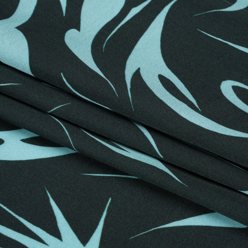 Sustainable and Recycled Viscose Satin Print - Sky Blue and Navy Swirls and Stars - Mood Exclusive Vincent's Hope Full Sustainable and Recycled Viscose Satin Print - Sky Blue and Navy Swirls and Stars - Mood Exclusive Vincent's Hope Full