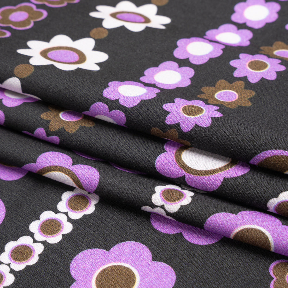 Mood Exclusive Purple Grow As We Go Rayon Challis Folded Mood Exclusive Purple Grow As We Go Rayon Challis Folded