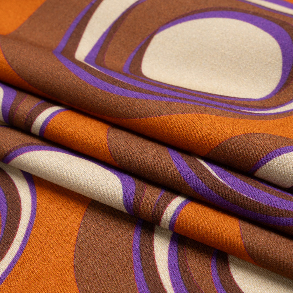 Mood Exclusive Brown Stop the Beat Rayon Challis Folded Mood Exclusive Brown Stop the Beat Rayon Challis Folded