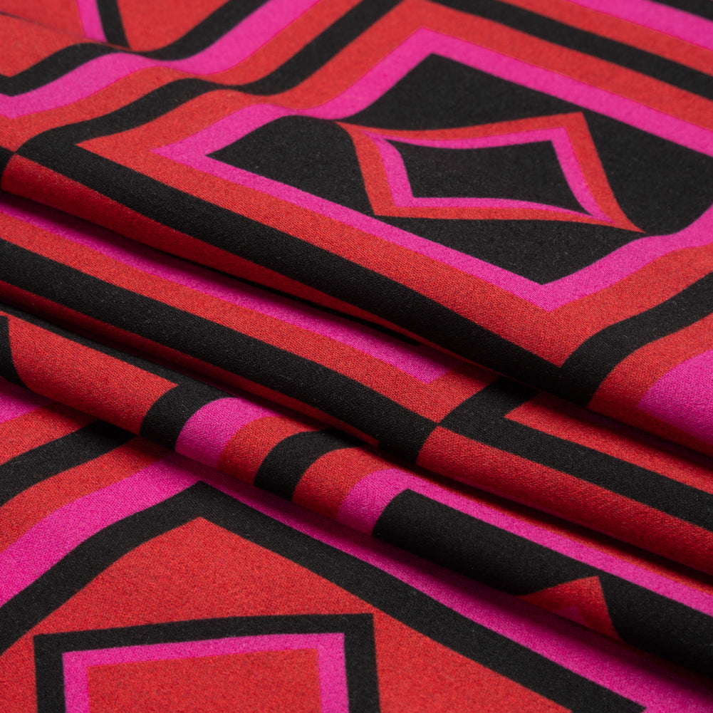 Mood Exclusive Red When the Night Falls Rayon Challis Folded Mood Exclusive Red When the Night Falls Rayon Challis Folded