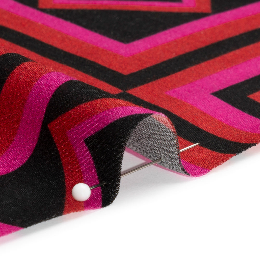 Mood Exclusive Red When the Night Falls Rayon Challis Detail Mood Exclusive Red When the Night Falls Rayon Challis Detail