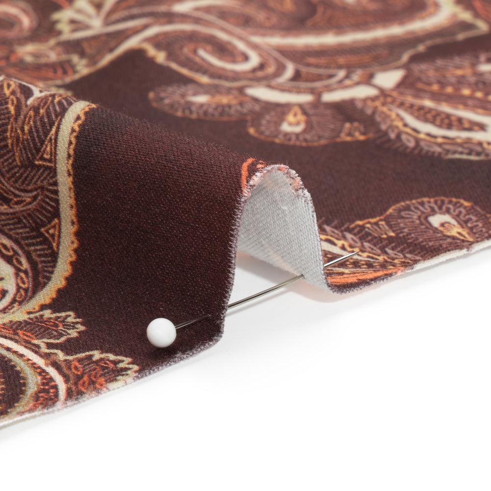 Mood Exclusive Maroon Octopus's Garden Stretch Cotton Sateen Detail Mood Exclusive Maroon Octopus's Garden Stretch Cotton Sateen Detail