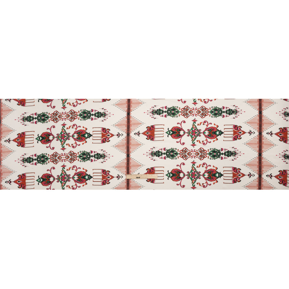 Tencel Woven Print - Red, Green and White Intricate Abstracts - Mood Exclusive Table Settings Full Tencel Woven Print - Red, Green and White Intricate Abstracts - Mood Exclusive Table Settings Full