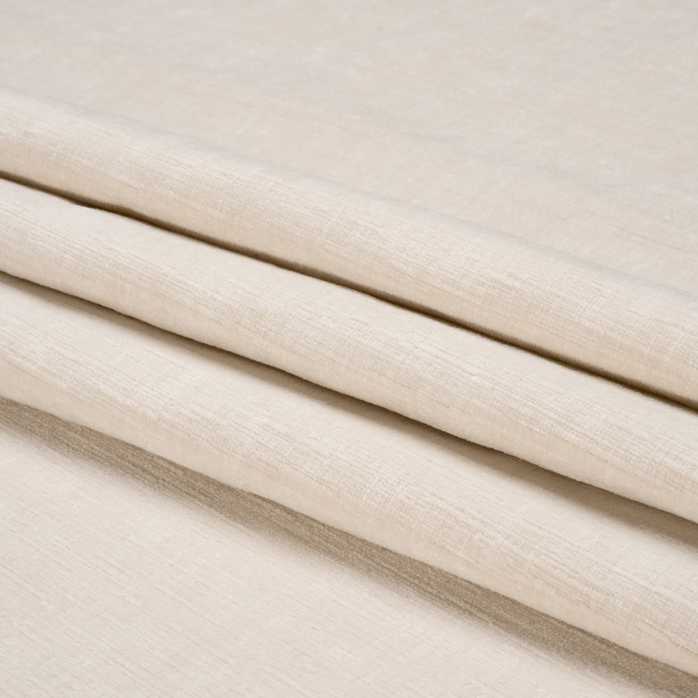 Otta Ivory Polyester Chenille Woven Folded Otta Ivory Polyester Chenille Woven Folded