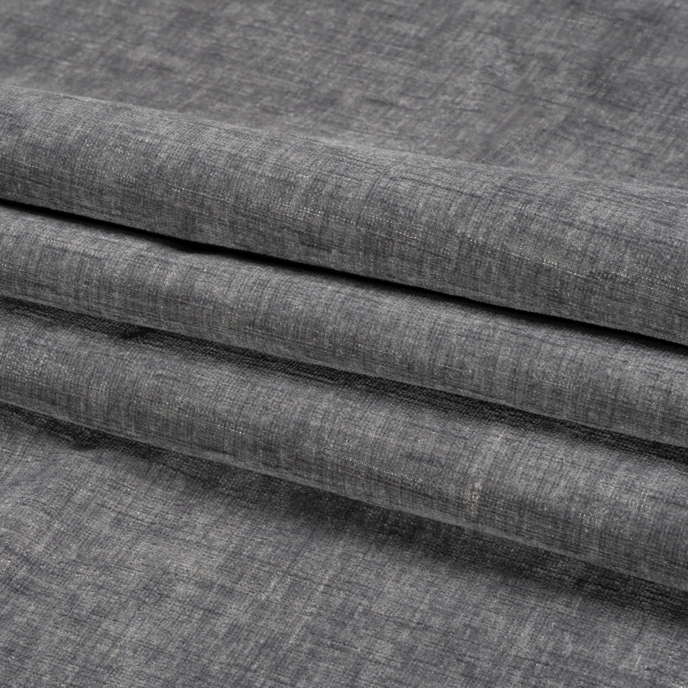 Otta Smoke Polyester Chenille Woven Folded Otta Smoke Polyester Chenille Woven Folded