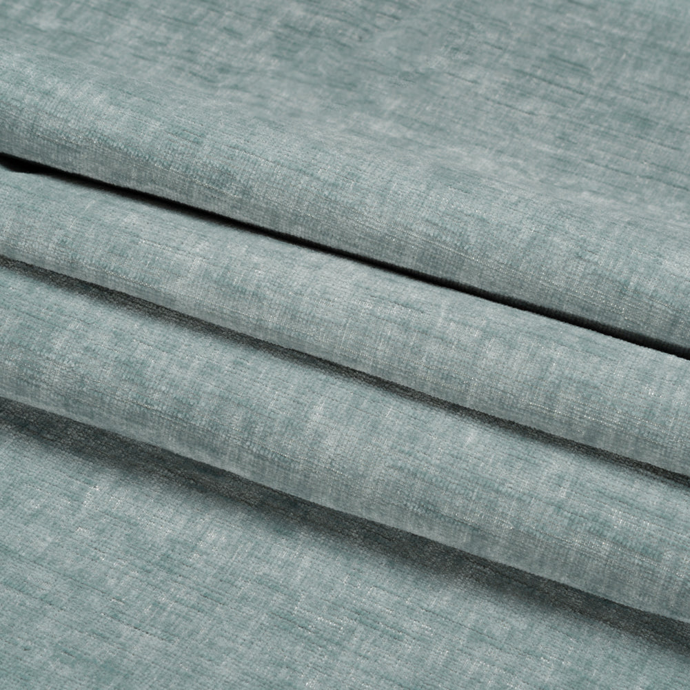 Otta Blue Polyester Chenille Woven Folded Otta Blue Polyester Chenille Woven Folded