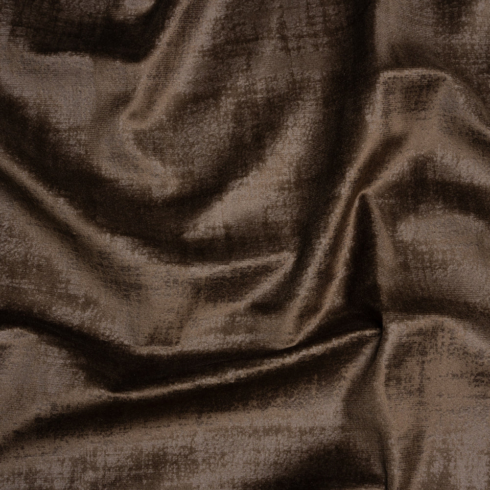 Kasa Brown Crosshatching Embossed Knit Velvet Kasa Brown Crosshatching Embossed Knit Velvet