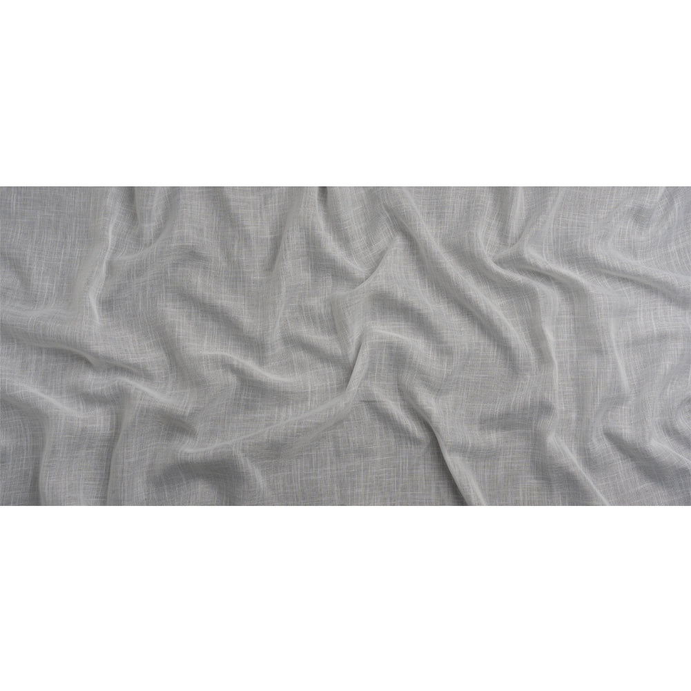 Snow Linen Look Drapery Sheer Woven Full Snow Linen Look Drapery Sheer Woven Full