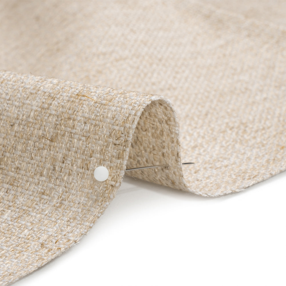 Crypton Flax Rayon and Linen Heavyweight Basket Woven Detail Crypton Flax Rayon and Linen Heavyweight Basket Woven Detail