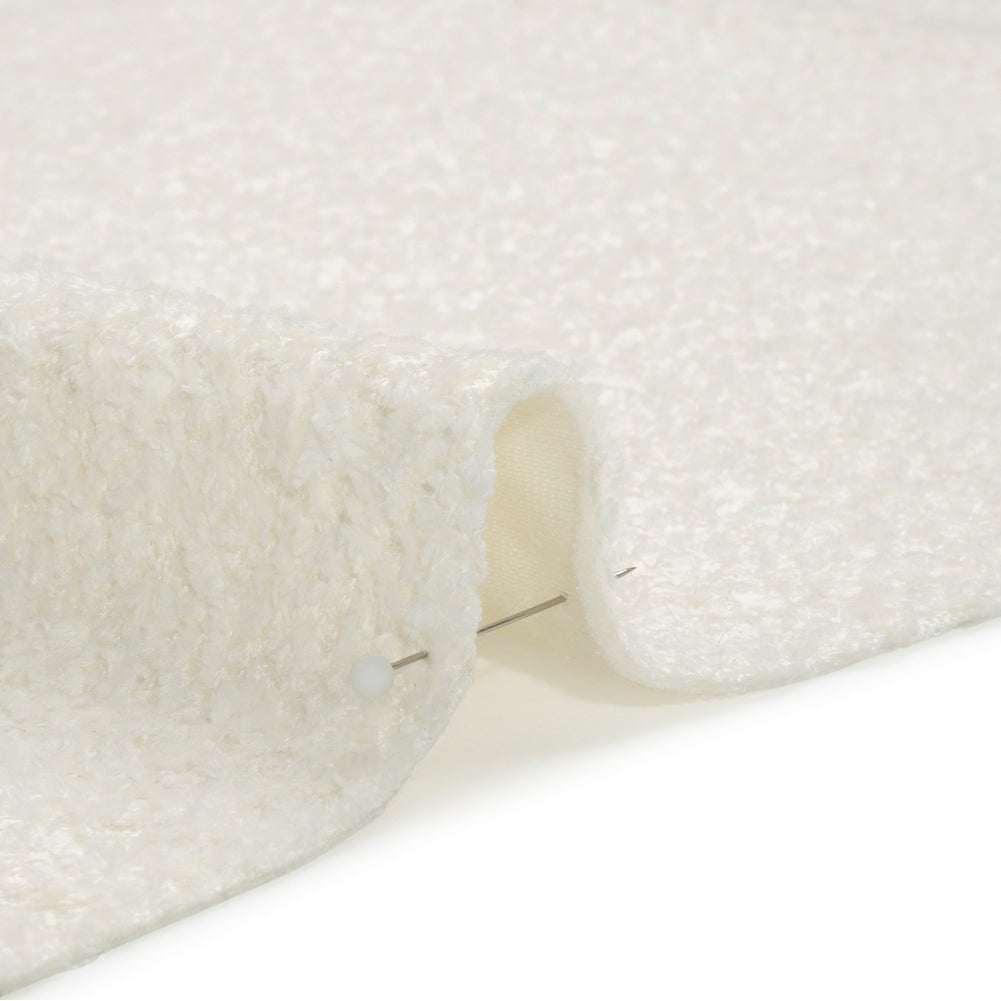 Crypton Snow Stain Resistant Plush Upholstery Boucle Detail Crypton Snow Stain Resistant Plush Upholstery Boucle Detail