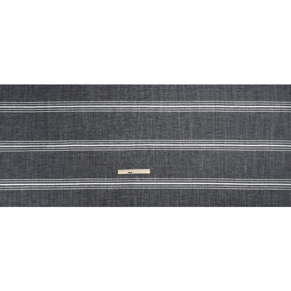 Crypton Charcoal Striped Stain Resistant Polyester and Linen Chenille Upholstery Woven Full Crypton Charcoal Striped Stain Resistant Polyester and Linen Chenille Upholstery Woven Full