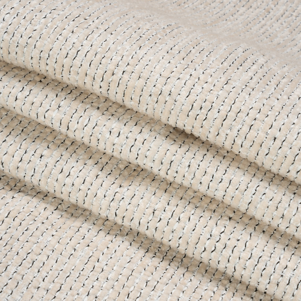 Crypton White Pepper Tweedy Stain Resistant Chenille Woven Folded Crypton White Pepper Tweedy Stain Resistant Chenille Woven Folded