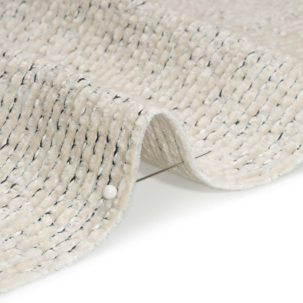 Crypton White Pepper Tweedy Stain Resistant Chenille Woven Detail Crypton White Pepper Tweedy Stain Resistant Chenille Woven Detail