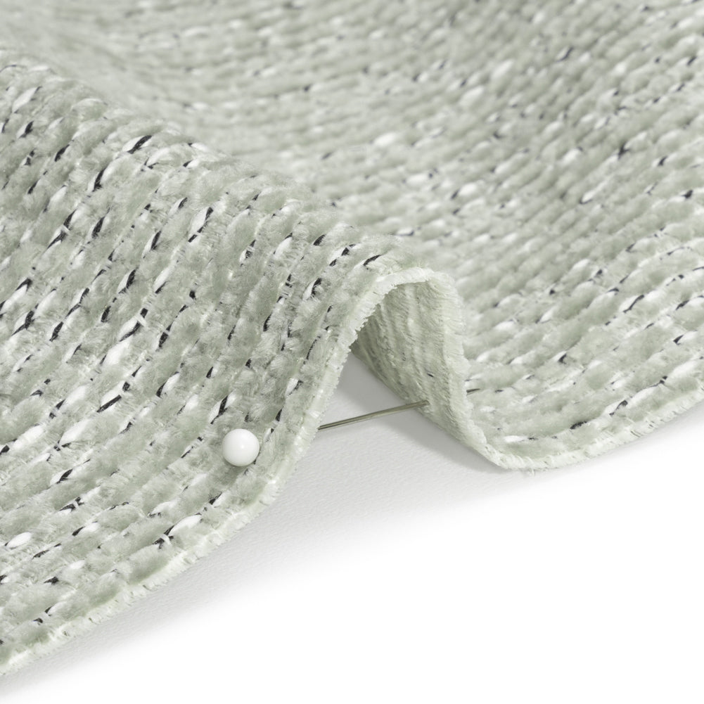 Crypton Mist Tweedy Stain Resistant Chenille Woven Detail Crypton Mist Tweedy Stain Resistant Chenille Woven Detail