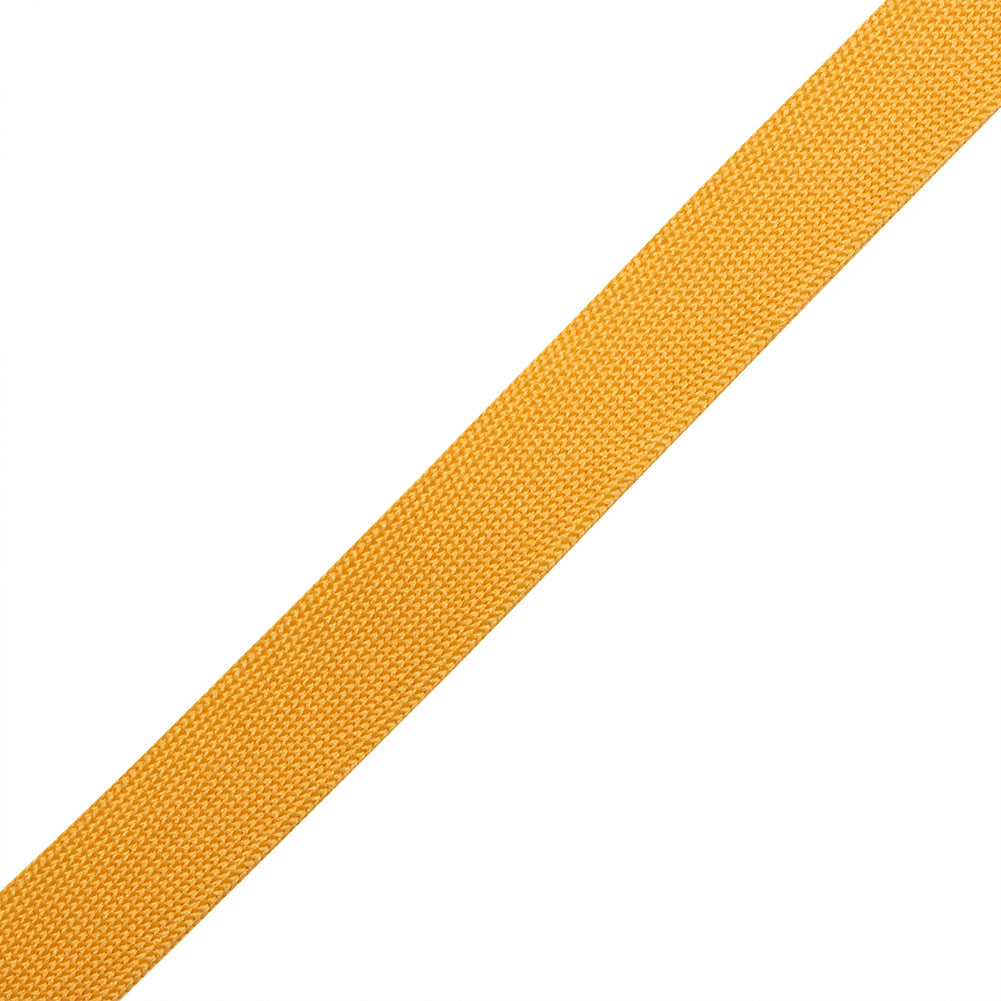 Goldenrod Polyester Knit Tape - 12mm Folded Goldenrod Polyester Knit Tape - 12mm Folded