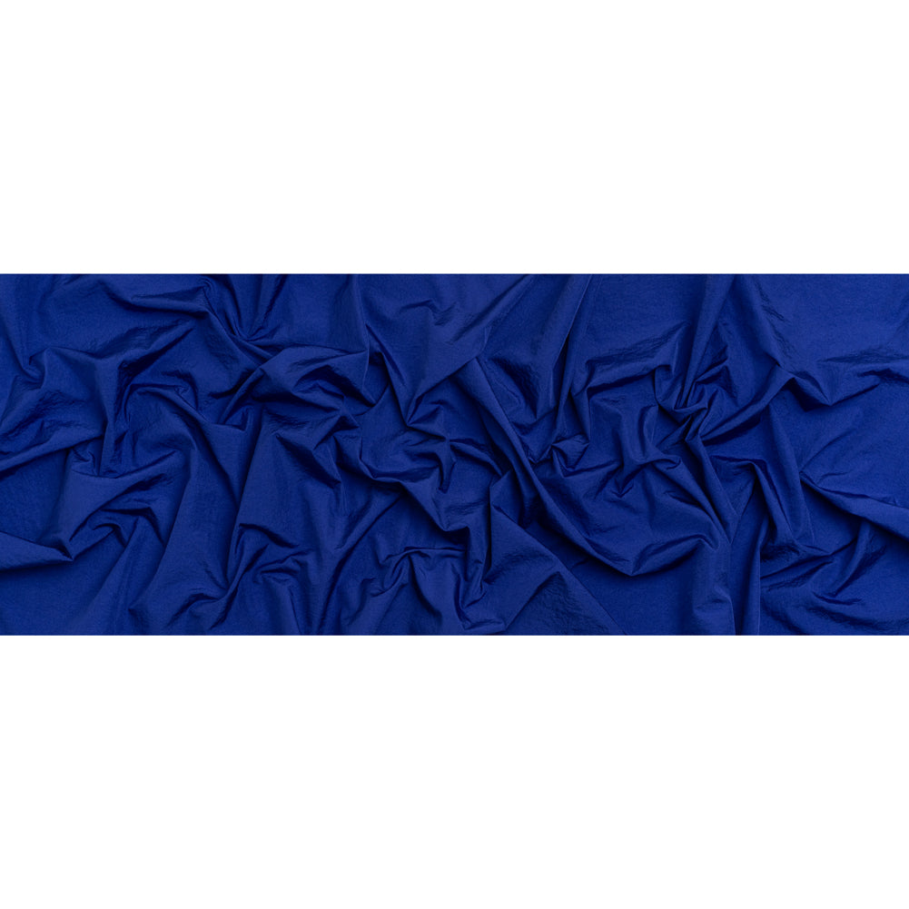 Crinkled Nylon Taffeta - Cobalt Blue Full Crinkled Nylon Taffeta - Cobalt Blue Full