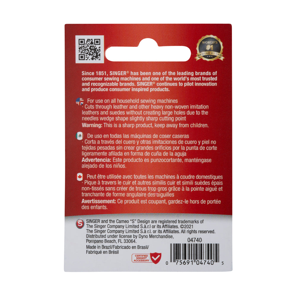 Singer Leather Machine Needles - Assorted Sizes Singer Leather Machine Needles - Assorted Sizes