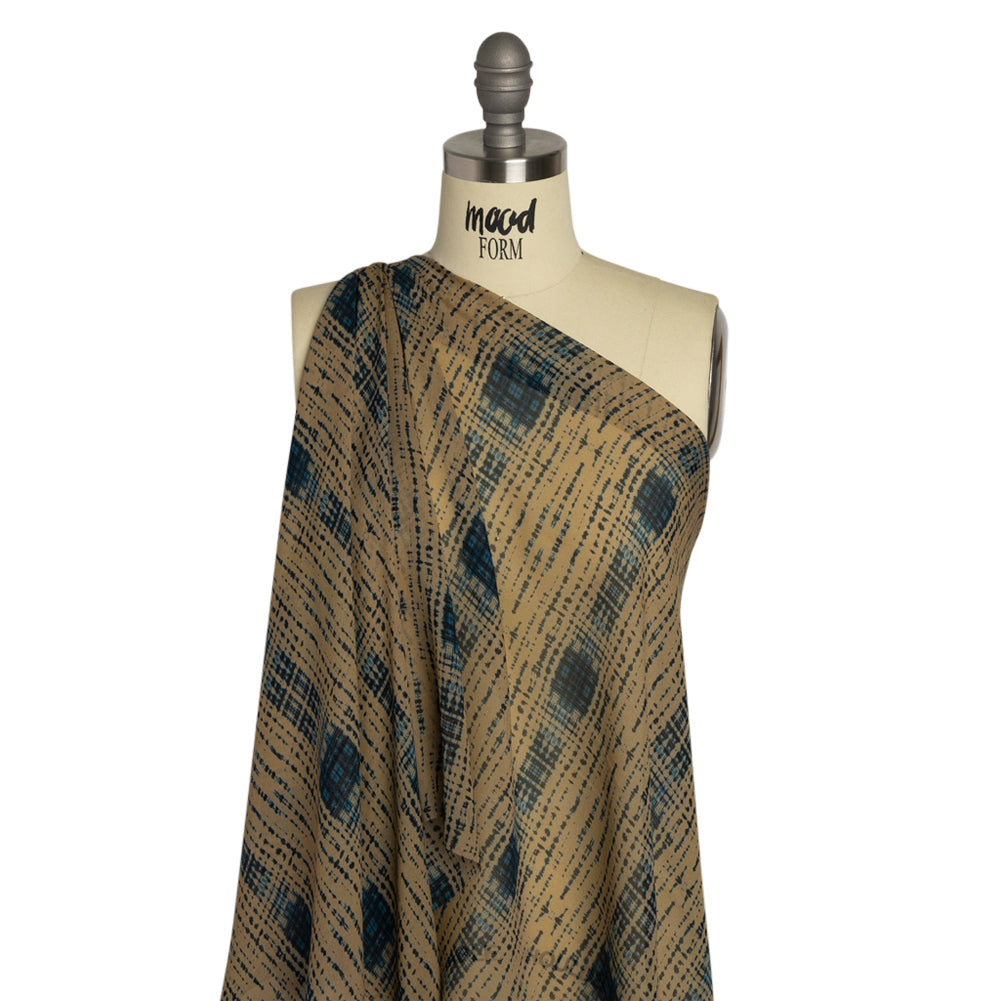 Mood Exclusive Blue Do or Dye Viscose Chiffon Detail Mood Exclusive Blue Do or Dye Viscose Chiffon Detail