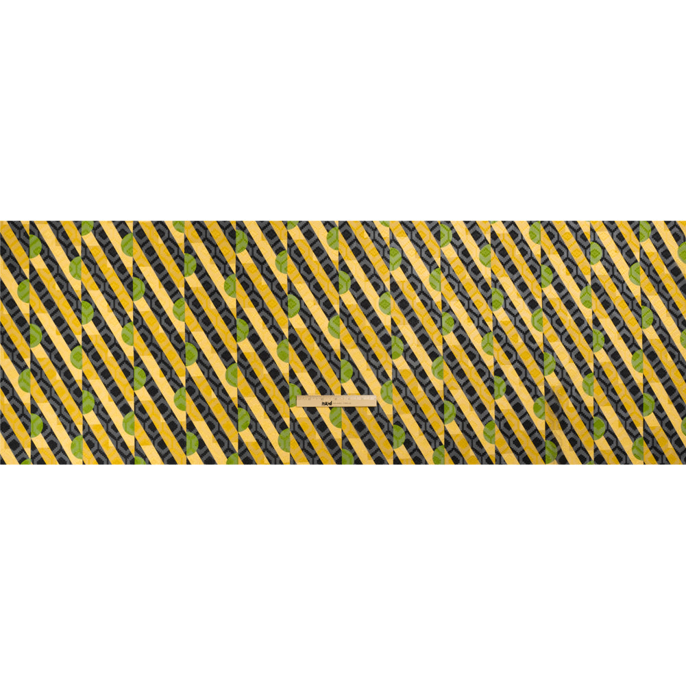 Geometric Burnout Polyester Woven Print - Goldenrod Half Circles and Stripes - Mood Exclusive Sunrise Kingdom Drape Geometric Burnout Polyester Woven Print - Goldenrod Half Circles and Stripes - Mood Exclusive Sunrise Kingdom Drape