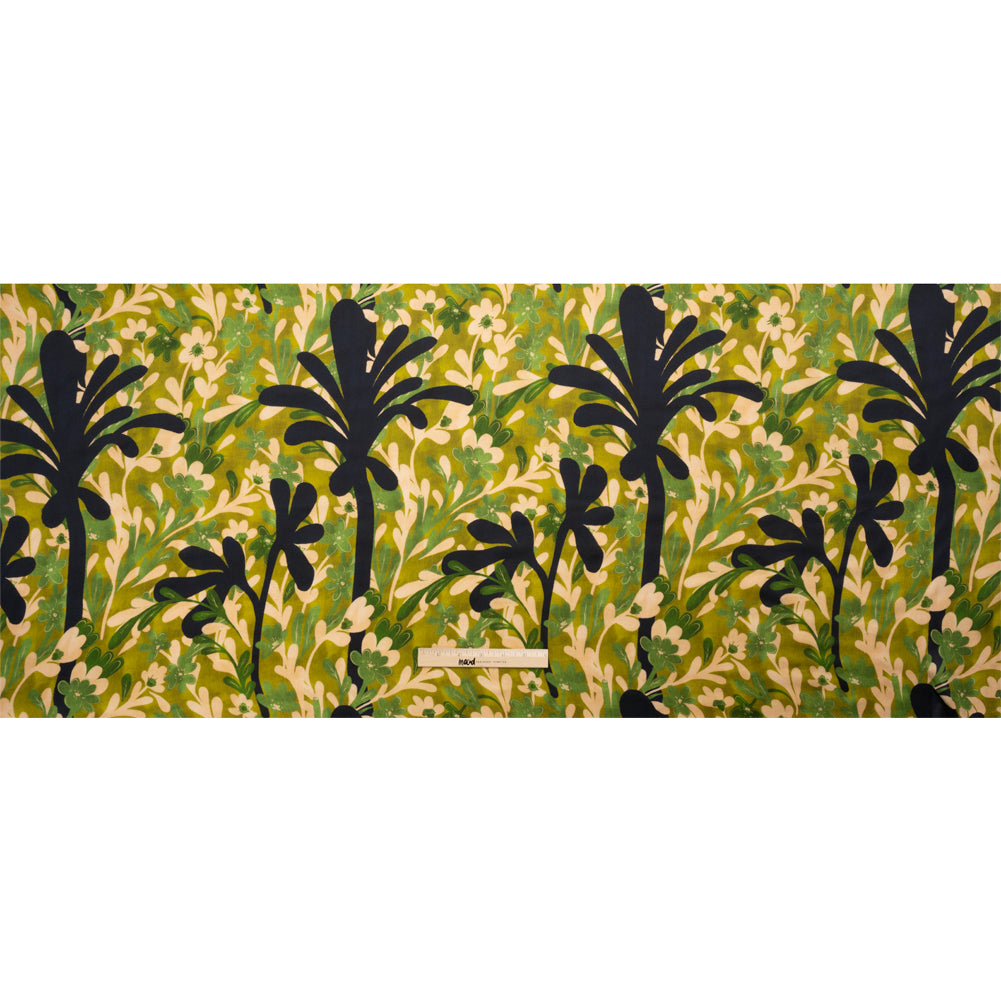 Mood Exclusive Green Tree of Life Striped Viscose Dobby Drape Mood Exclusive Green Tree of Life Striped Viscose Dobby Drape