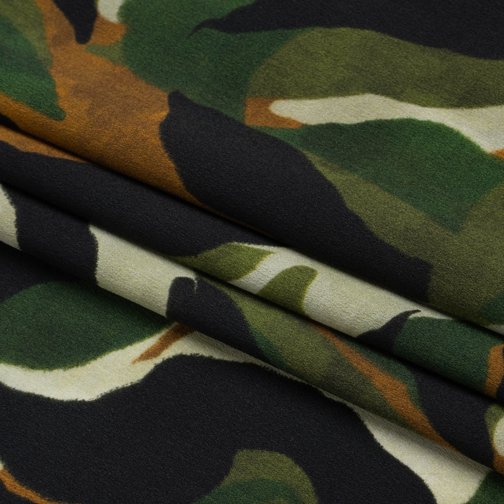 Mood Exclusive Green Drowsy in Daintree Lightweight Polyester Crepe Folded Mood Exclusive Green Drowsy in Daintree Lightweight Polyester Crepe Folded