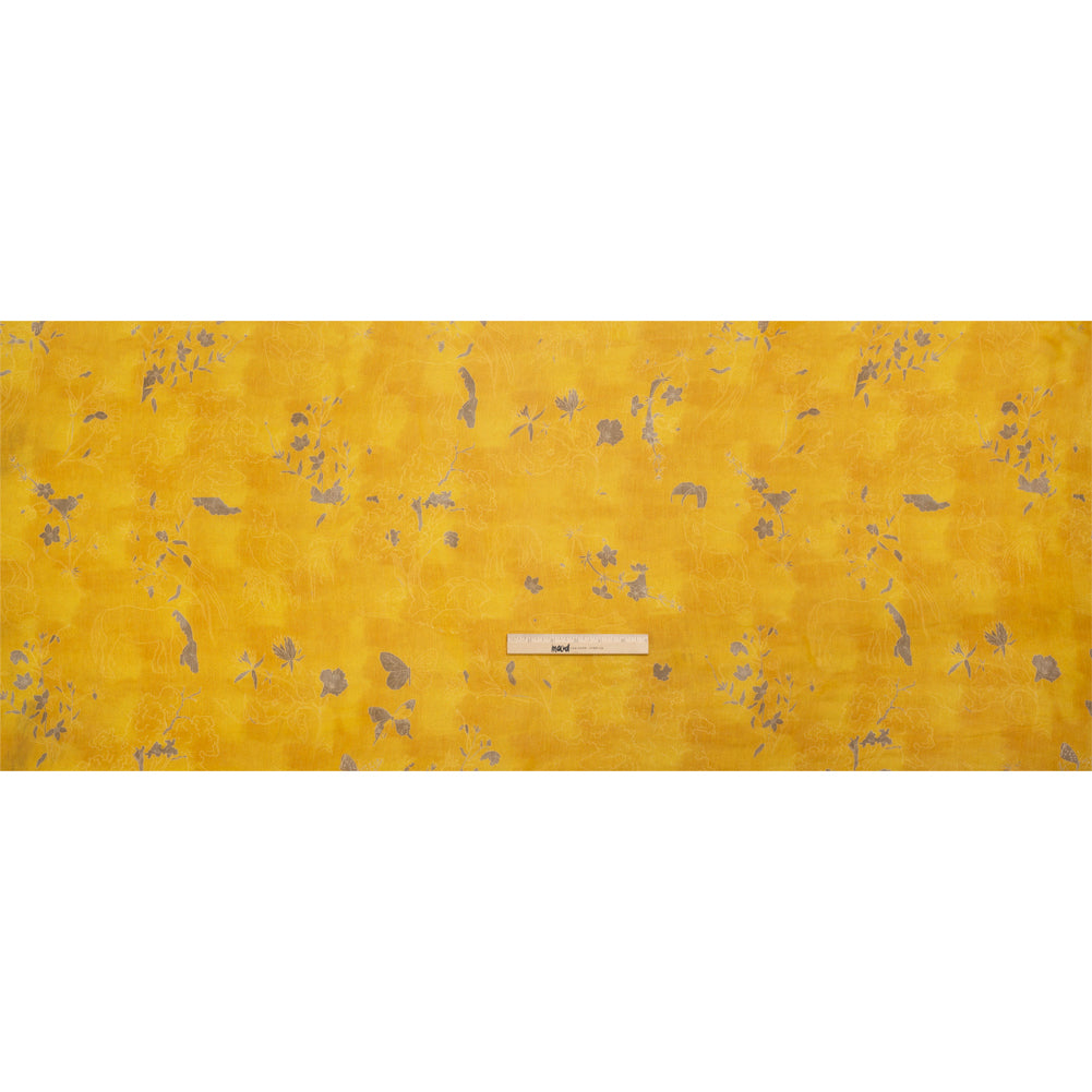 Mood Exclusive Goldenrod Quietly Cascades Viscose Chiffon Drape Mood Exclusive Goldenrod Quietly Cascades Viscose Chiffon Drape