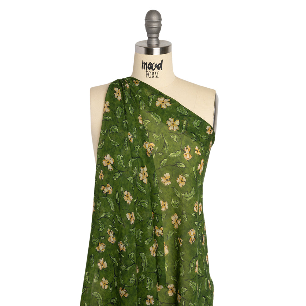Mood Exclusive Green Beautiful Fool Viscose Chiffon Detail Mood Exclusive Green Beautiful Fool Viscose Chiffon Detail