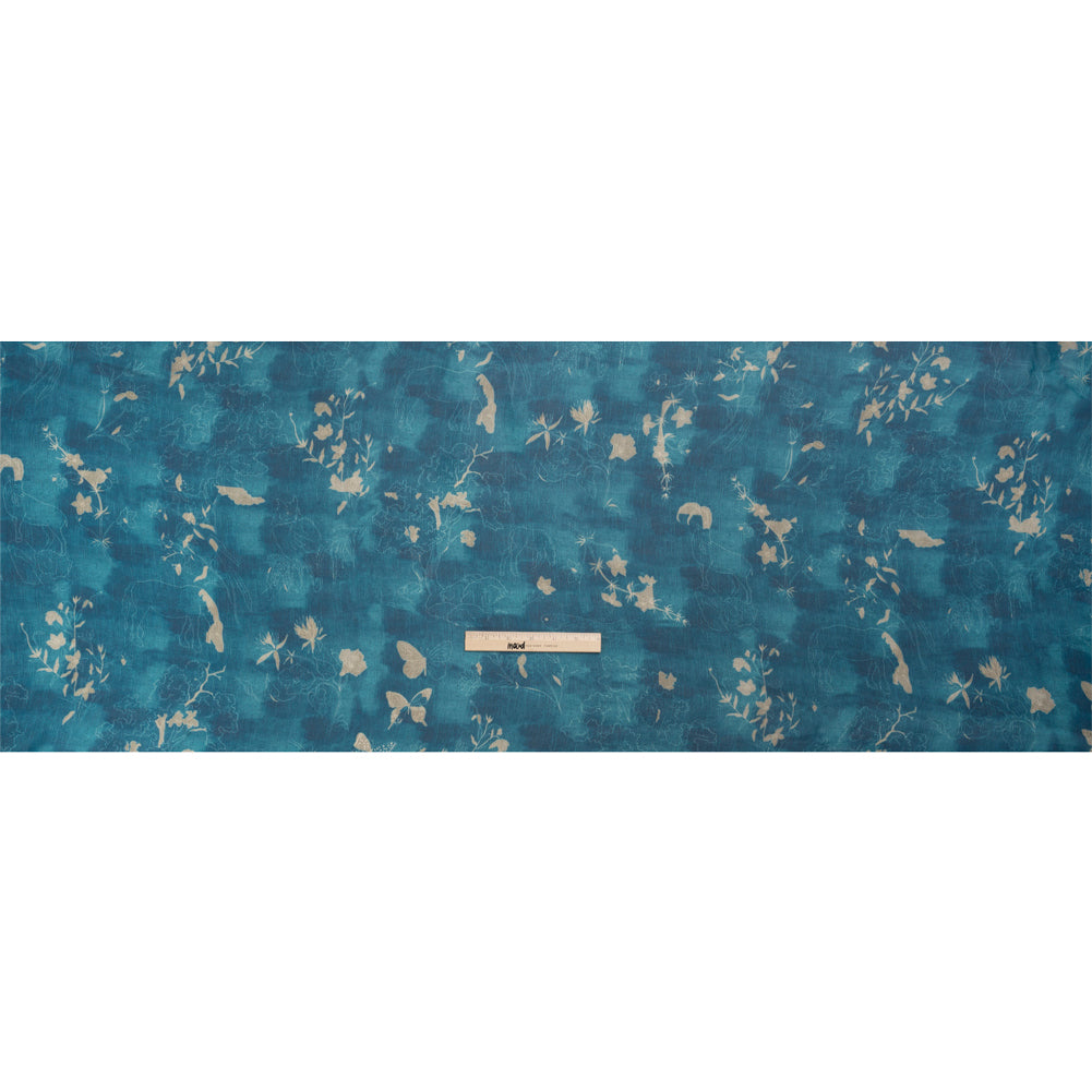 Mood Exclusive Indigo Quietly Cascades Viscose Chiffon Drape Mood Exclusive Indigo Quietly Cascades Viscose Chiffon Drape
