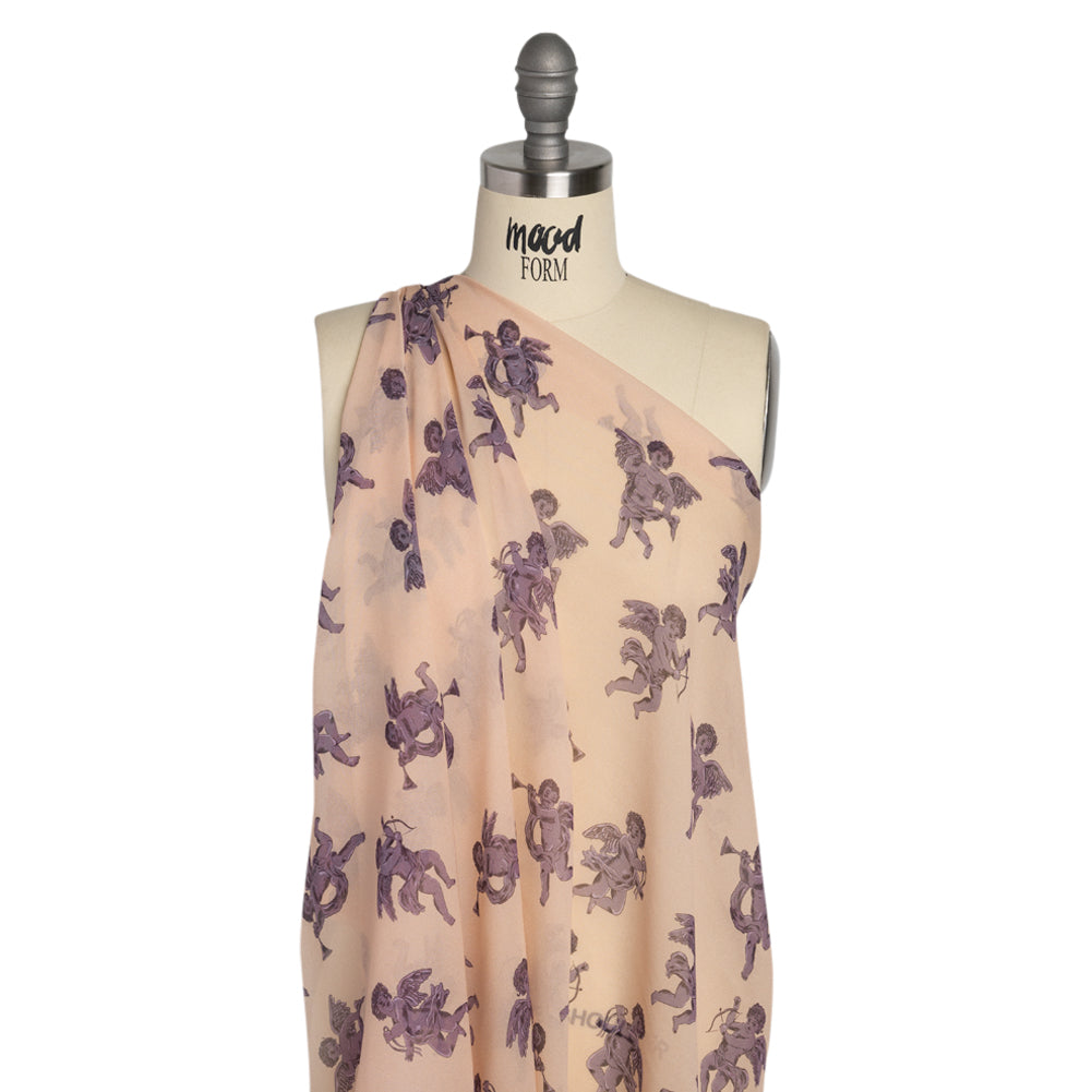 Mood Exclusive Mauve Glistening Babes Viscose Chiffon Detail Mood Exclusive Mauve Glistening Babes Viscose Chiffon Detail