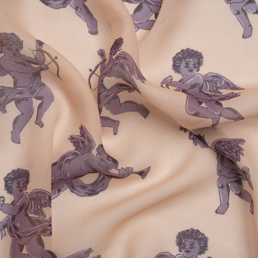 Mood Exclusive Mauve Glistening Babes Viscose Chiffon Mood Exclusive Mauve Glistening Babes Viscose Chiffon