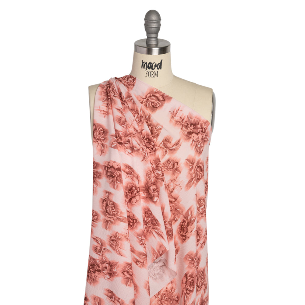 Mood Exclusive Rose Fragrant Feelings Crinkled Gauzy Viscose Crepe Detail Mood Exclusive Rose Fragrant Feelings Crinkled Gauzy Viscose Crepe Detail