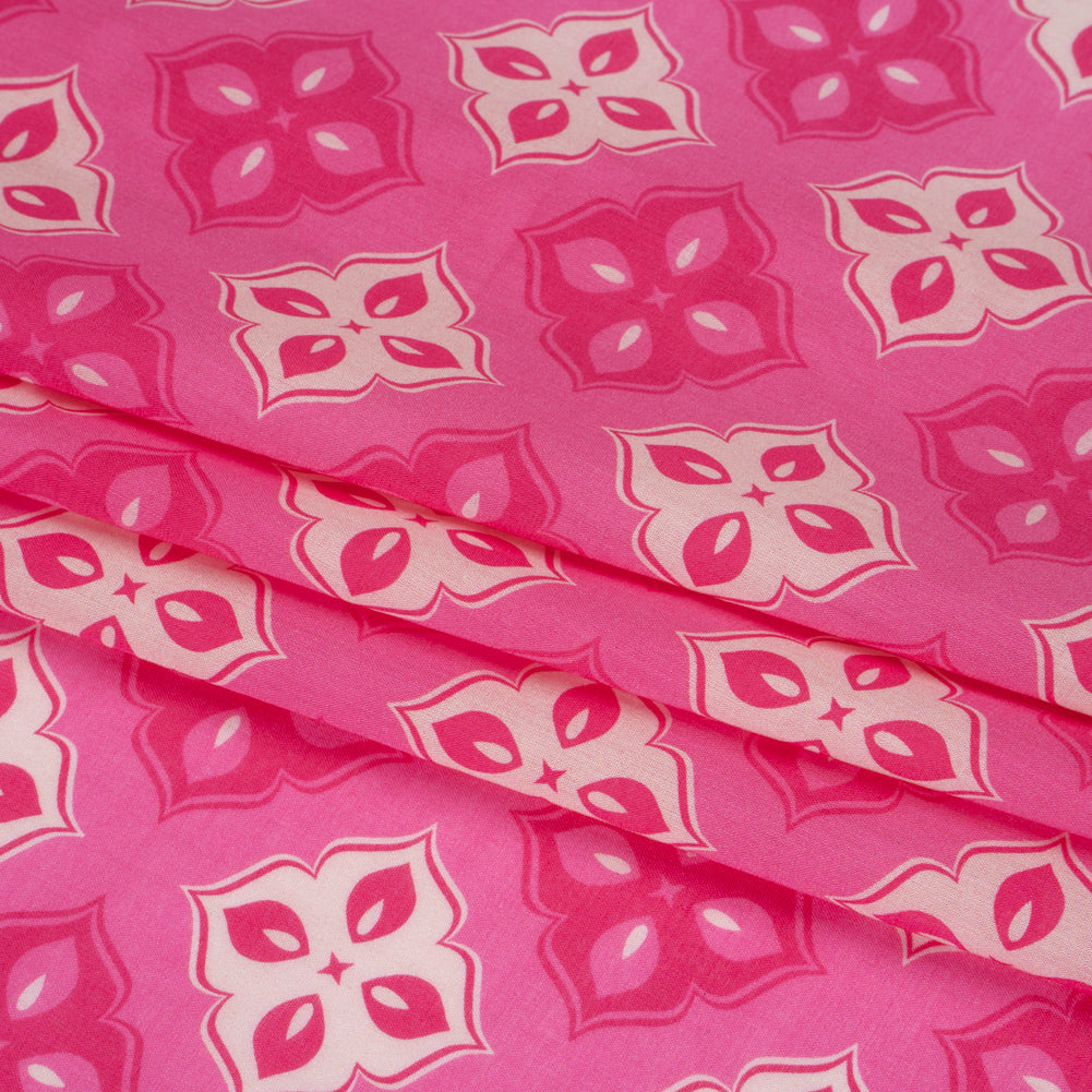 Mood Exclusive Pink Clover Lover Cotton Voile Folded Mood Exclusive Pink Clover Lover Cotton Voile Folded