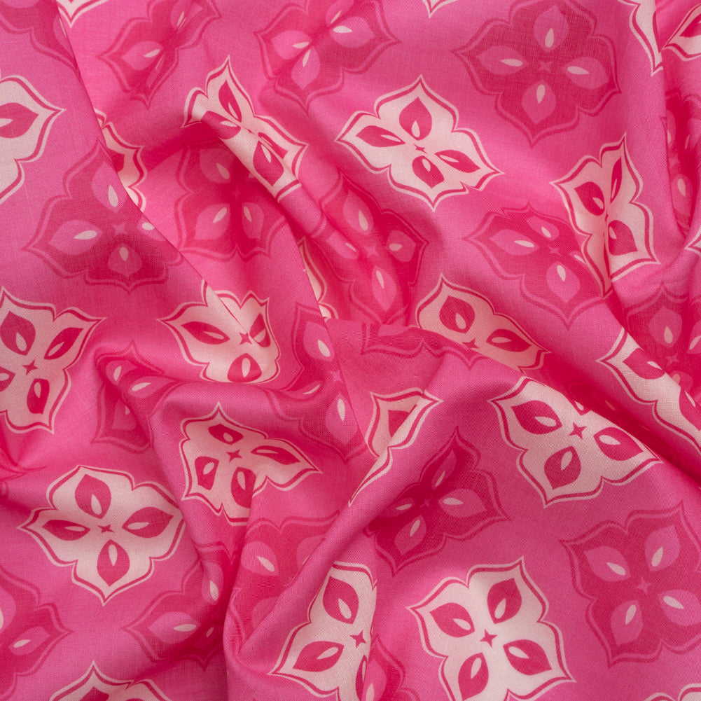 Mood Exclusive Pink Clover Lover Cotton Voile Mood Exclusive Pink Clover Lover Cotton Voile