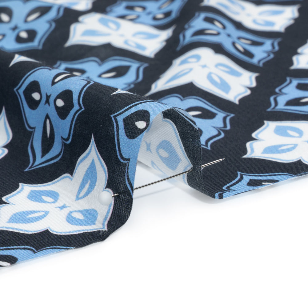 Mood Exclusive Blue Clover Lover Cotton Voile Detail Mood Exclusive Blue Clover Lover Cotton Voile Detail