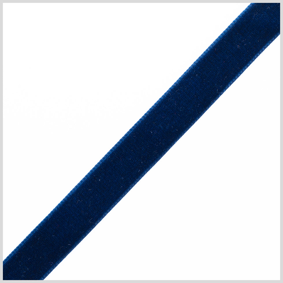 0.625" Deep Navy Nylon Velvet Ribbon 0.625" Deep Navy Nylon Velvet Ribbon