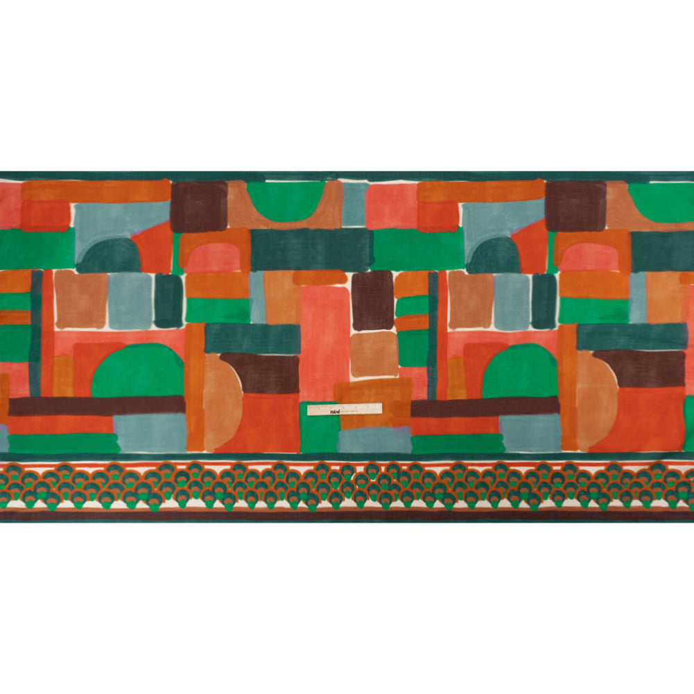 Mood Exclusive Earth Building Blocks Cotton Crepe Panel Full Mood Exclusive Earth Building Blocks Cotton Crepe Panel Full